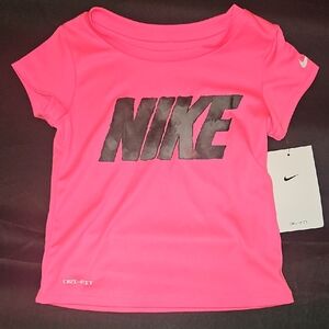 Nike Kids Neon Pink Dri-FIT Tee